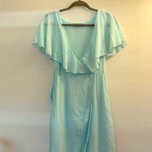 Teal maxi dress